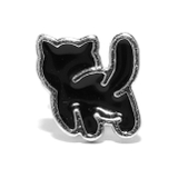 B・シルバー | 軟骨ピアス CAT猫動物ねこ ストレートバーベルボディピアス | ボディピアス専門店凛RIN