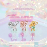 軟骨ピアス くまベアハート 動物ジュエル | ボディピアス専門店凛RIN | 詳細画像2 