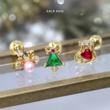 軟骨ピアス クリスマスジュエル ツリートナカイ靴下 | ボディピアス専門店凛RIN | 詳細画像4 