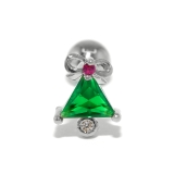 ツリー・シルバー | 軟骨ピアス クリスマスジュエル ツリートナカイ靴下 | ボディピアス専門店凛RIN