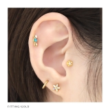 軟骨ピアス 結晶星雪冬 キュービックジルコニアキラキラ | ボディピアス専門店凛RIN | 詳細画像5 