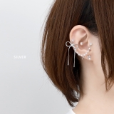 軟骨ピアス リボンパール チェーンキュービックジルコニア真珠ストレートバーベル2… | ボディピアス専門店凛RIN | 詳細画像4