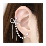 軟骨ピアス リボンパール チェーンキュービックジルコニア真珠ストレートバーベル2… | ボディピアス専門店凛RIN | 詳細画像6