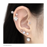 ビジューパール ボディピボディーピアス 凛軟骨ピアス | ボディピアス専門店凛RIN | 詳細画像4