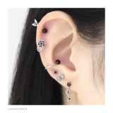 キャッチ 星スタージュエルキュービックジルコニア ボディピアス | ボディピアス専門店凛RIN | 詳細画像7 