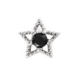 ブラック | キャッチ 星スタージュエルキュービックジルコニア ボディピアス | ボディピアス専門店凛RIN