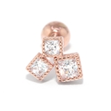 ボディピアス トリプルスクエアジュエルイヤーフィット 16G | ボディピアス専門店凛RIN | 詳細画像17 