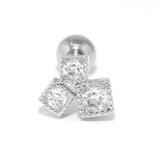 ボディピアス トリプルスクエアジュエルイヤーフィット 16G | ボディピアス専門店凛RIN | 詳細画像15 