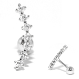 シルバー | ボディピアス ジュエル ストレートバーベル | ボディピアス専門店凛RIN