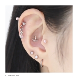 キャッチ クラウン王冠ジュエルジルコニアかわいいおしゃれ ボディピアス | ボディピアス専門店凛RIN | 詳細画像5