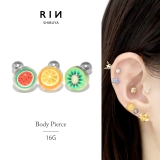 軟骨ピアス フルーツ果実オレンジキウイスイカカラフル ボディピアス | ボディピアス専門店凛RIN | 詳細画像1 