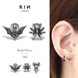 軟骨ピアス コウモリ蝙蝠こうもりクモスパイダーサソリ蠍 ハロウィン動物スタイリッ… | ボディピアス専門店凛RIN | 詳細画像1