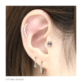 軟骨ピアス コウモリ蝙蝠こうもりクモスパイダーサソリ蠍 ハロウィン動物スタイリッ… | ボディピアス専門店凛RIN | 詳細画像6