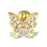 ゴールド | ボディピアス バタフライ 蝶 | ボディピアス専門店凛RIN