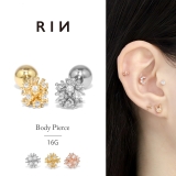 軟骨ピアス ジュエルボールキュービックジルコニアきらきら ボディピアス | ボディピアス専門店凛RIN | 詳細画像1