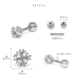 軟骨ピアス ジュエルボールキュービックジルコニアきらきら ボディピアス | ボディピアス専門店凛RIN | 詳細画像9