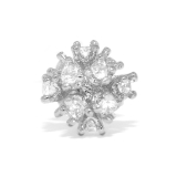 シルバー | 軟骨ピアス ジュエルボールキュービックジルコニアきらきら ボディピアス | ボディピアス専門店凛RIN