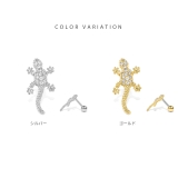 軟骨ピアス トカゲ蜥蜴リザード爬虫類個性派キラキラかっこいい ボディピアス | ボディピアス専門店凛RIN | 詳細画像7