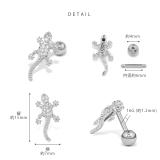 軟骨ピアス トカゲ蜥蜴リザード爬虫類個性派キラキラかっこいい ボディピアス | ボディピアス専門店凛RIN | 詳細画像8