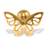 Aタイプ・ゴールド | 軟骨ピアス 蝶 かわいい | ボディピアス専門店凛RIN