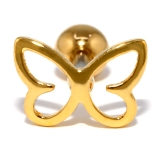 Bタイプ・ゴールド | 軟骨ピアス 蝶 かわいい | ボディピアス専門店凛RIN