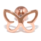 Bタイプ・ピンクゴールド | 軟骨ピアス 蝶 かわいい | ボディピアス専門店凛RIN