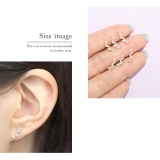 軟骨ピアス リーフ葉っぱイヤーフィット 植物キラキラキュービックジルコニア | ボディピアス専門店凛RIN | 詳細画像5 