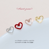 軟骨ピアスハート はーとかわいいカワイイシンプル ストレートバーベルボディピアス | ボディピアス専門店凛RIN | 詳細画像3