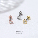 軟骨ピアス ハートかわいいキラキラジュエルキュービックジルコニア ボディピアス | ボディピアス専門店凛RIN | 詳細画像2 