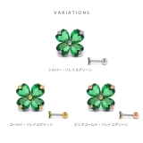 軟骨ピアス クローバー四つ葉ジュエルキュービックジルコニア ボディピアス | ボディピアス専門店凛RIN | 詳細画像16