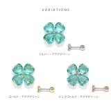 軟骨ピアス クローバー四つ葉ジュエルキュービックジルコニア ボディピアス | ボディピアス専門店凛RIN | 詳細画像17