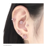 軟骨ピアス クローバー四つ葉ジュエルキュービックジルコニア ボディピアス | ボディピアス専門店凛RIN | 詳細画像20