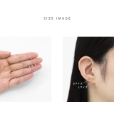 軟骨ピアス かわいい三日月クレセントムーンジルコニアキラキラ ボディピアス | ボディピアス専門店凛RIN | 詳細画像9