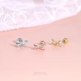 軟骨ピアス リボンりぼんバレエコアかわいいジュエルキュービックジルコニア ボディ… | ボディピアス専門店凛RIN | 詳細画像2 