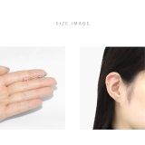 軟骨ピアス リボンりぼんバレエコアかわいいジュエルキュービックジルコニア ボディ… | ボディピアス専門店凛RIN | 詳細画像7 