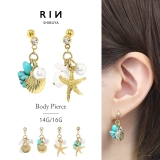 ボディピアス ハワイアン ターコイズ | ボディピアス専門店凛RIN | 詳細画像1