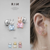 軟骨ピアス ウサギジュエル動物アニマルうさぎ兎ミニピアス ボディピアス | ボディピアス専門店凛RIN | 詳細画像1