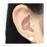 軟骨ピアス 猫ネコ天然シェル螺鈿アニマル動物かわいい ボディピアス | ボディピアス専門店凛RIN | 詳細画像6 