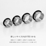 ステンレスピアス シンプルオールステンレスシングルフレア拡張ホールメンズ ボディ… | ボディピアス専門店凛RIN | 詳細画像3
