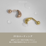 軟骨ピアス ティアドロップ雫ドロップ金属アレルギー対応ハーフフープ ボディピアス | ボディピアス専門店凛RIN | 詳細画像6
