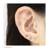 ピアス アルファベットイニシャルイングリッシュ英字文字かわいいクール アクセサリー | ボディピアス専門店凛RIN | 詳細画像12