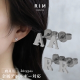 ピアス アルファベットイニシャルイングリッシュ英字文字かわいいクール アクセサリー | ボディピアス専門店凛RIN | 詳細画像1