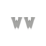 W | ピアス アルファベットイニシャルイングリッシュ英字文字かわいいクール アクセサリー | ボディピアス専門店凛RIN