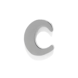 C | ステンレスピアス アルファベットイニシャルイングリッシュ英字文字かわいいクール | ボディピアス専門店凛RIN