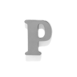 P | ステンレスピアス アルファベットイニシャルイングリッシュ英字文字かわいいクール | ボディピアス専門店凛RIN