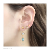 へそピアス かわいい ティアドロップパールターコイズジュエル | ボディピアス専門店凛RIN | 詳細画像5