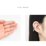 軟骨ピアスかわいい 揺れるリングチャーム指輪モチーフ ボディピアス | ボディピアス専門店凛RIN | 詳細画像6