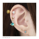 ボディピアス 土星 軟骨ピアス | ボディピアス専門店凛RIN | 詳細画像6