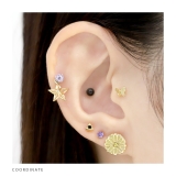 ボディピアス軟骨ピアスピアス チャームスター星 接続リングプレゼントセカンドピア… | ボディピアス専門店凛RIN | 詳細画像5