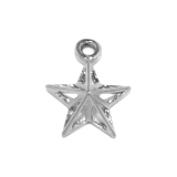 シルバー | ボディピアス軟骨ピアスピアス チャームスター星 接続リングプレゼントセカンドピア… | ボディピアス専門店凛RIN